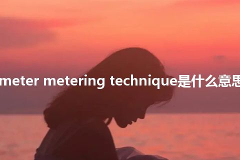 interferometer metering technique是什么意思_中文意思